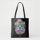 Search for sugar skull tote bags Pink