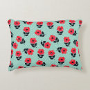 Search for aqua and red pillows Modern