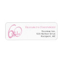 Search for 60th return address labels Modern bold