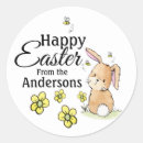 Recherche de joyeuses pâques autocollants Lapin