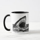 Search for shark design mugs Great white shark