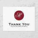 Recherche de cercle rouge cartes postales Monogramme