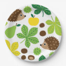 Recherche de hérisson assiettes en papier Jardin