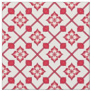 Search for red and white floral fabric Seamless
