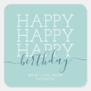 Recherche de anniversaire vert autocollants Sarcelle