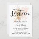 Search for elegant sweet 16 invitations Gold
