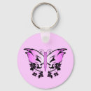 Search for skull with butterflies keychains Flowers