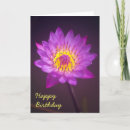 Search for lotus flower birthday cards Purple
