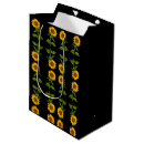 Search for yellow sunflowers gift bags Black