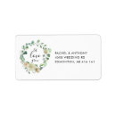 Search for love romantic return address labels Calligraphy