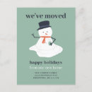 Search for new address christmas postcards From our new home