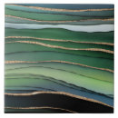 Search for green and gold pattern tiles Abstract