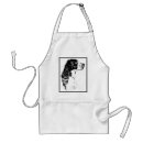 Search for black and white drawing aprons Vintage