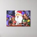 Search for christmas reindeer canvas prints Cartoon