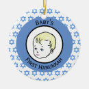 Search for babys first hanukkah ornaments Blue
