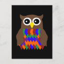 Search for abstract owl postcards Colorful