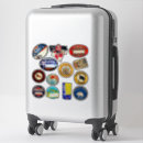 Search for vintage luggage stickers Vacation