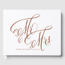 Search for rustic wedding guest books Mr and mrs