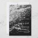 Search for marble 21st birthday invitations Modern