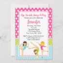 Search for girls gymnastics party invitations Tumbling