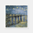 Search for starry night napkins Impressionism