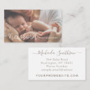 Search for newborn photographer business cards Elegant