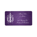 Search for chandelier wedding return address labels Classy