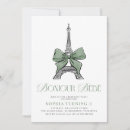 Search for parisian birthday invitations Eiffel tower