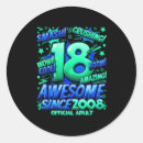 Search for 18 years stickers Funny