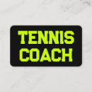 Recherche de tennis coach cartes visite Entraîneur