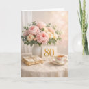 Search for 80th for her birthday cards Eighty