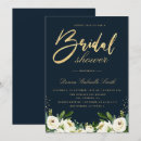 Search for navy blue gold ivory invitations Floral