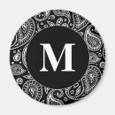 Search for black floral pattern magnets White