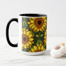 Search for orange sunflower drinkware Rustic