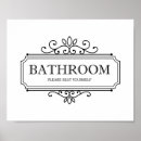 Search for funny bathroom signs Vintage