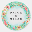 Search for watercolor wreath wedding stickers Engagement party