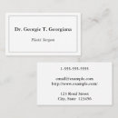 Search for surgeon business cards Doctor