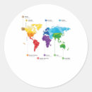 Search for continents stickers Map