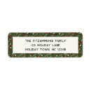 Search for holly leaf return address labels Modern