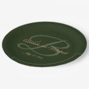 Recherche de feuille assiettes Monogramme