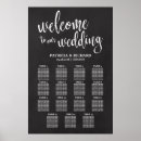 Search for chalkboard wedding seating charts Black and white