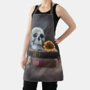 Search for gothic skull aprons Halloween