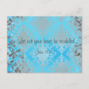 Recherche de coeur bleu cartes postales Damer