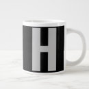 Search for black monogrammed mugs Typography