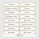 Search for large number stickers Guest names