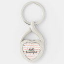 Search for heart stripes keychains Gold
