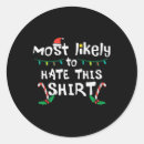 Search for hate christmas stickers Likely
