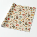 Search for vintage clock wrapping paper Retro