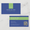 Recherche de vert et blanc cartes visite Administrative professional