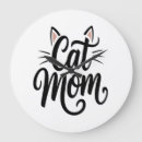 Recherche de dame folle de chat horloges Noir